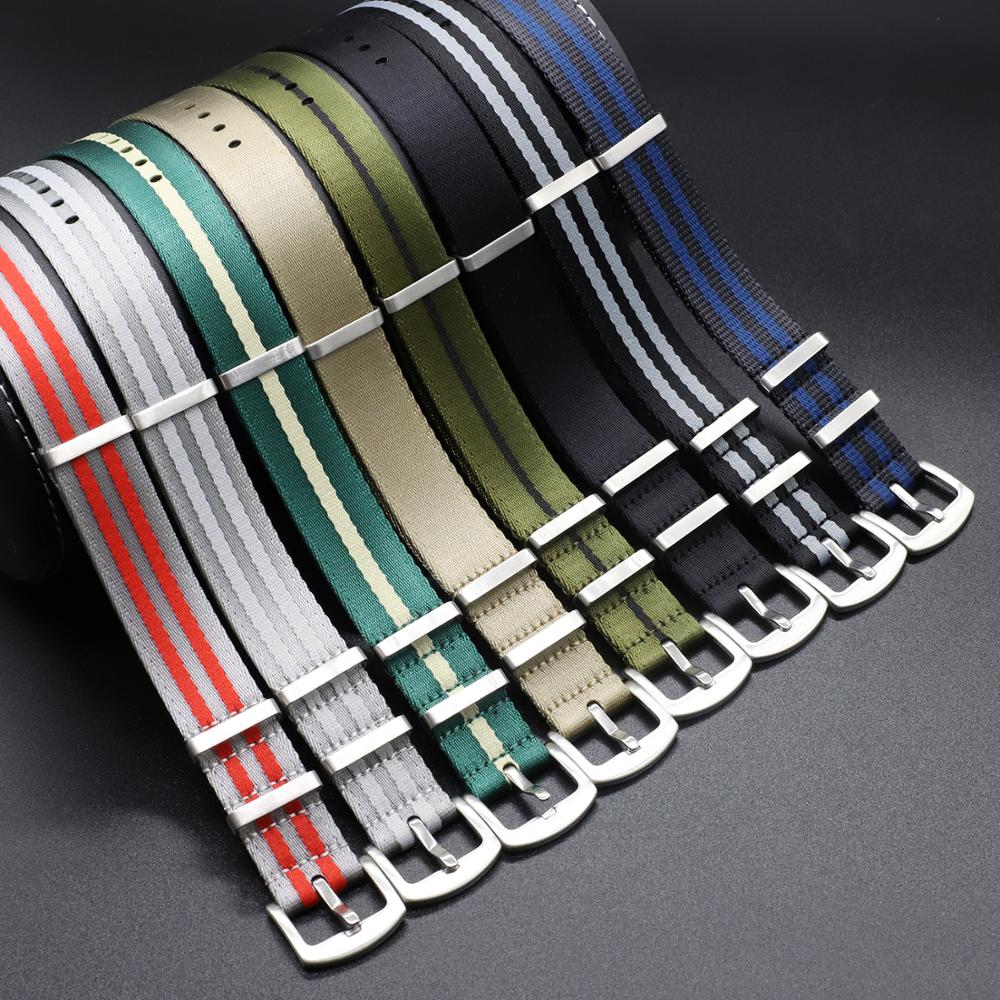 007 Premium Quality Nylon Fabric Strap 20mm 22mm - Image 3