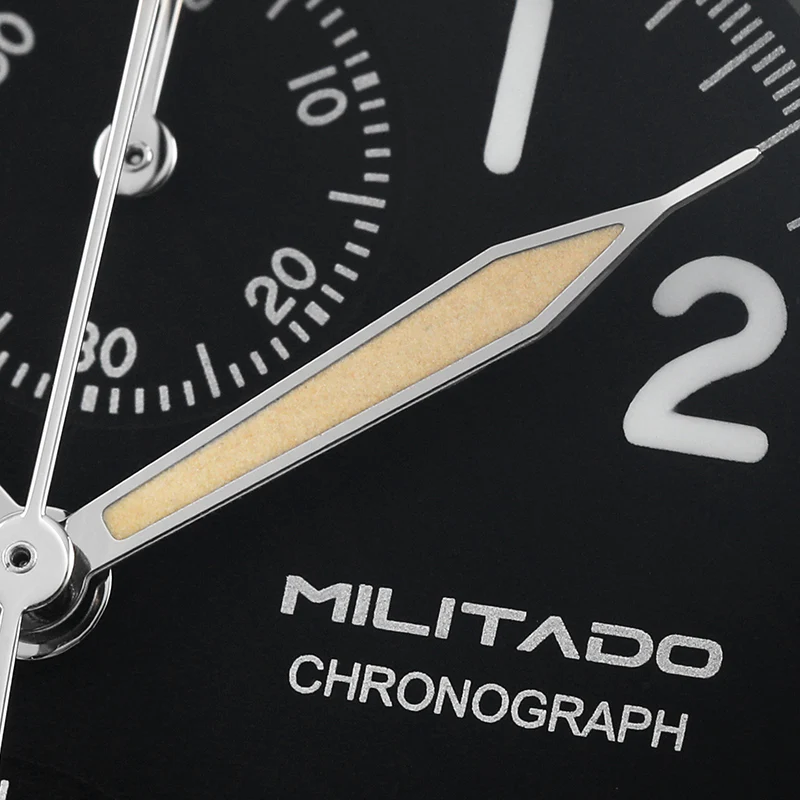Militado Retro VK67 Quartz Chronograph Watch - 3 Dial - Image 26