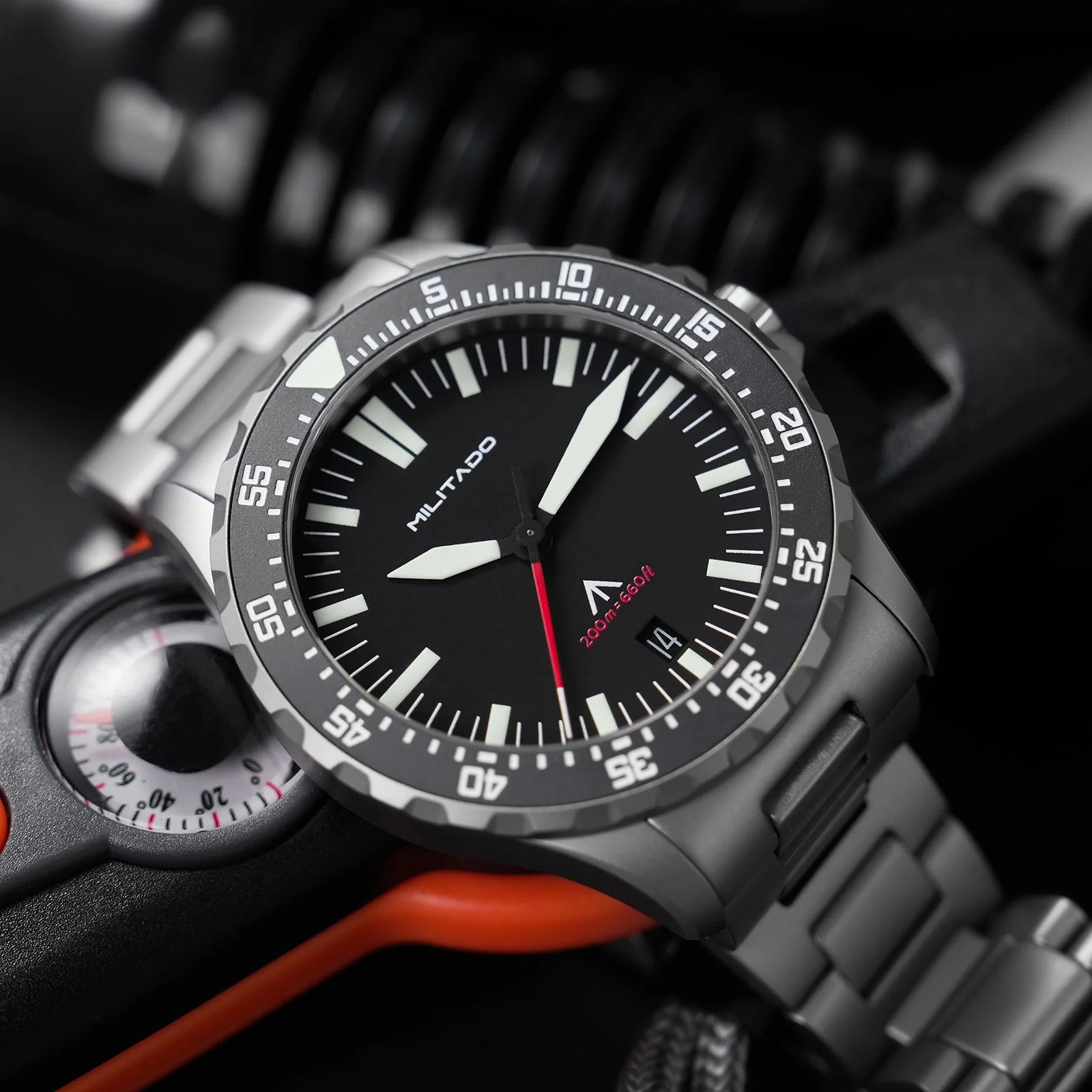 Militado 39mm Dive Watch Sapphire Crystal Military Watch ML16 - Image 17