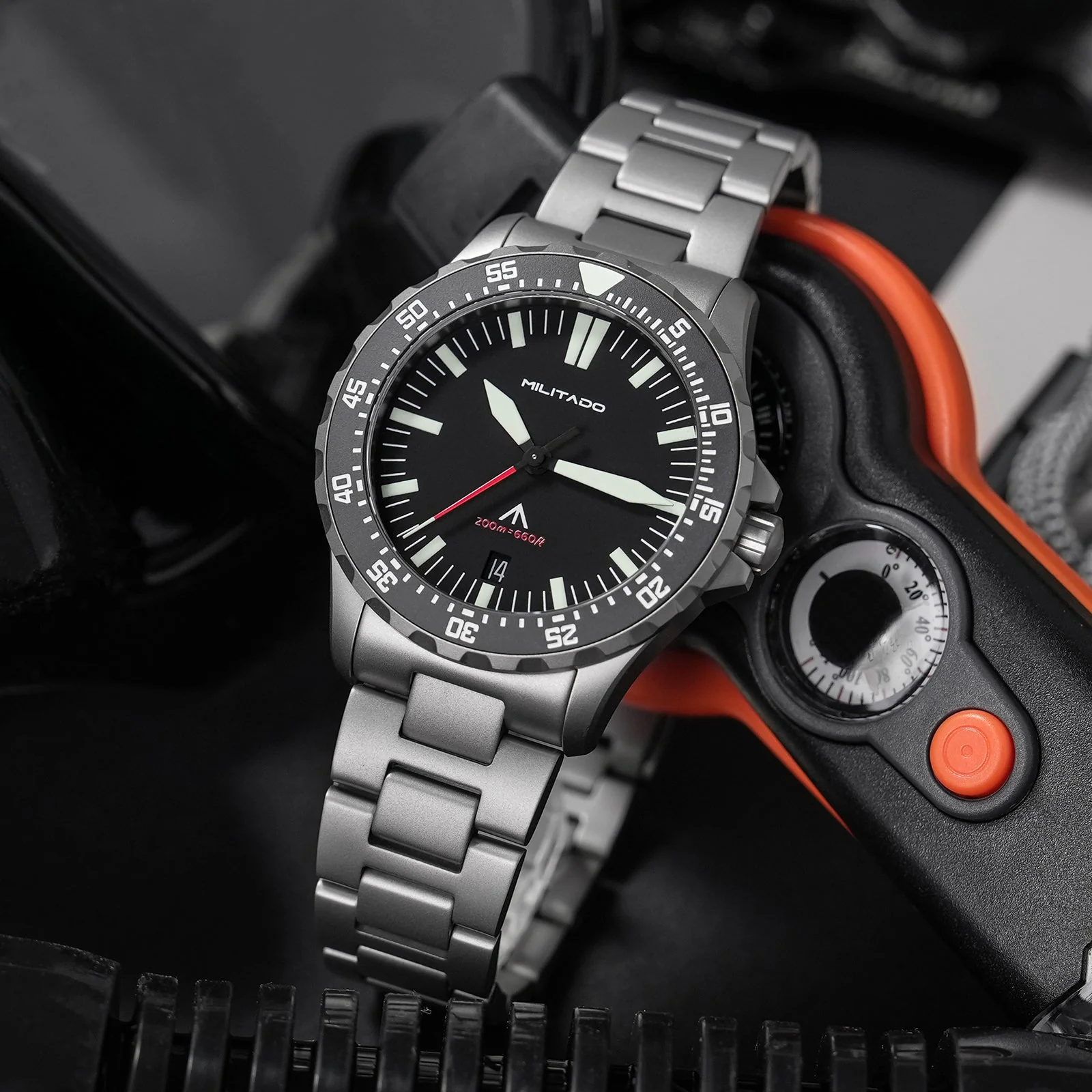Militado 39mm Dive Watch Sapphire Crystal Military Watch ML16 - Image 18