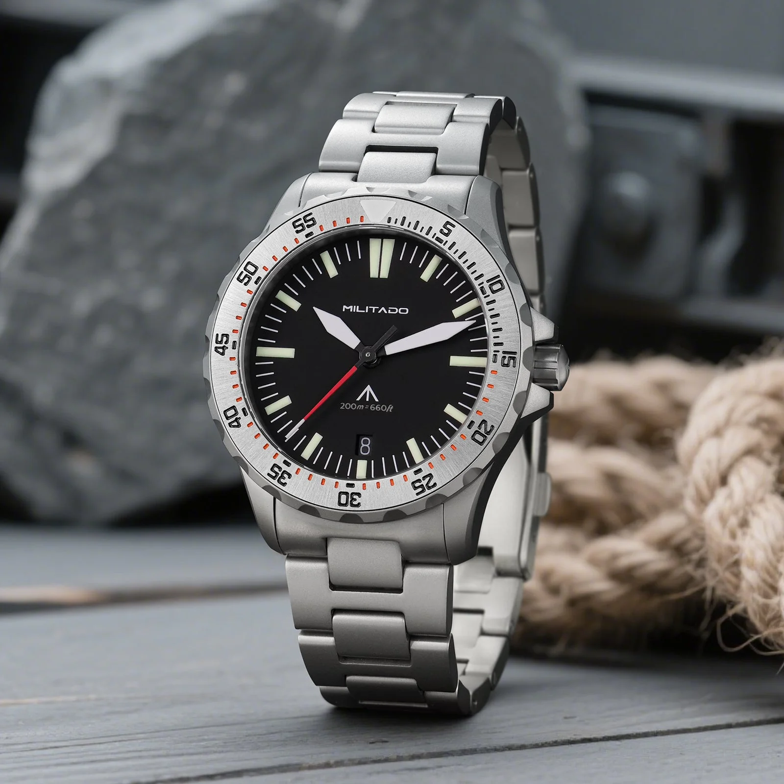 Militado 39mm Dive Watch Sapphire Crystal Military Watch ML16 - Image 23
