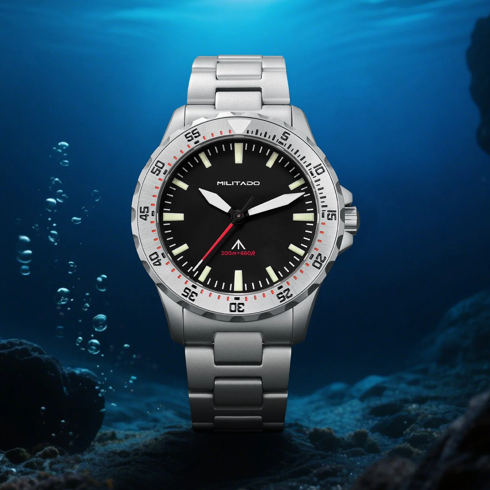 Militado 39mm Dive Watch Sapphire Crystal Military Watch ML16 - Image 24