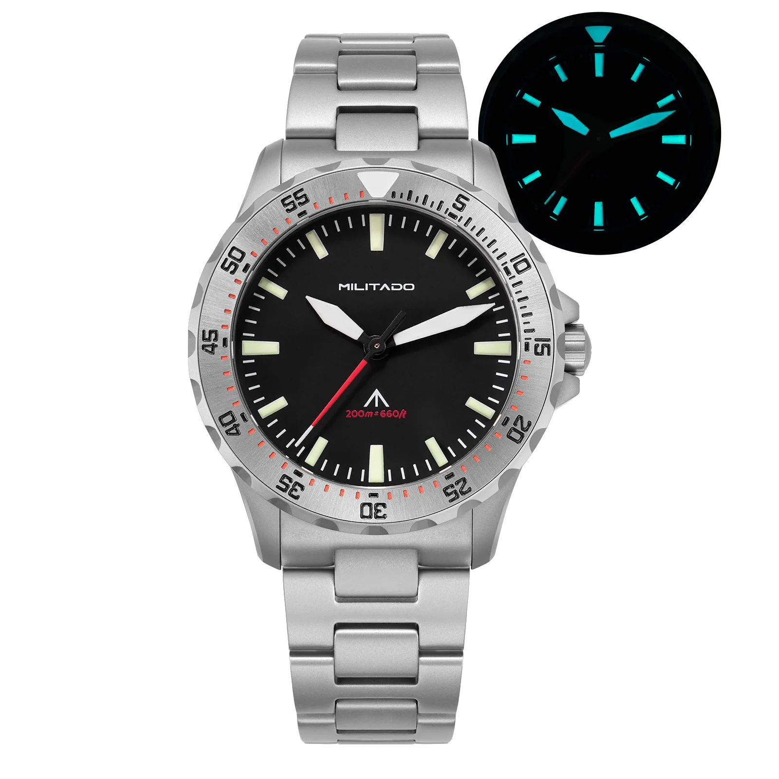 Militado 39mm Dive Watch Sapphire Crystal Military Watch ML16 - Image 33