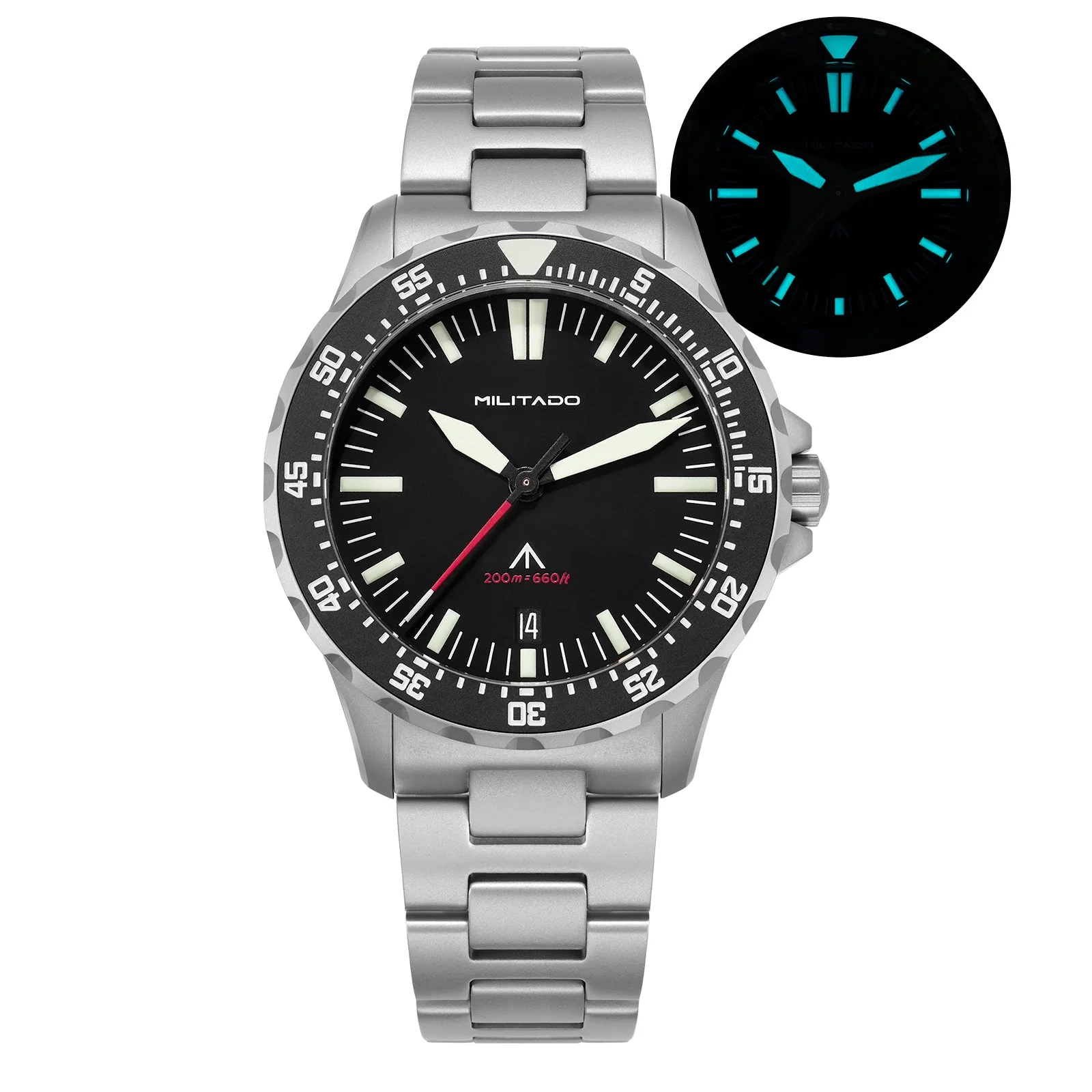 Militado 39mm Dive Watch Sapphire Crystal Military Watch ML16 - Image 34