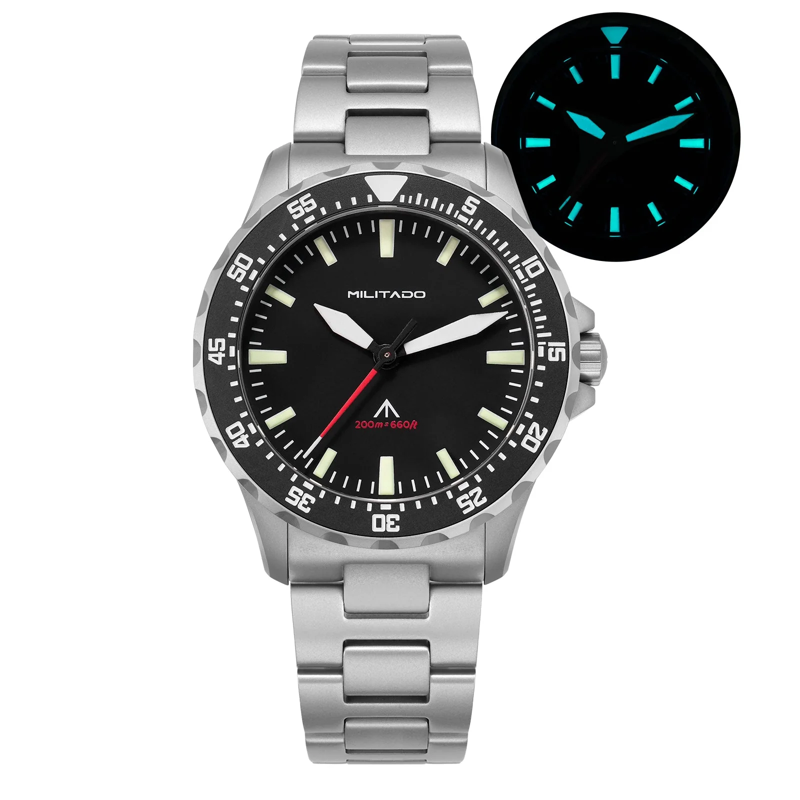 Militado 39mm Dive Watch Sapphire Crystal Military Watch ML16 - Image 35
