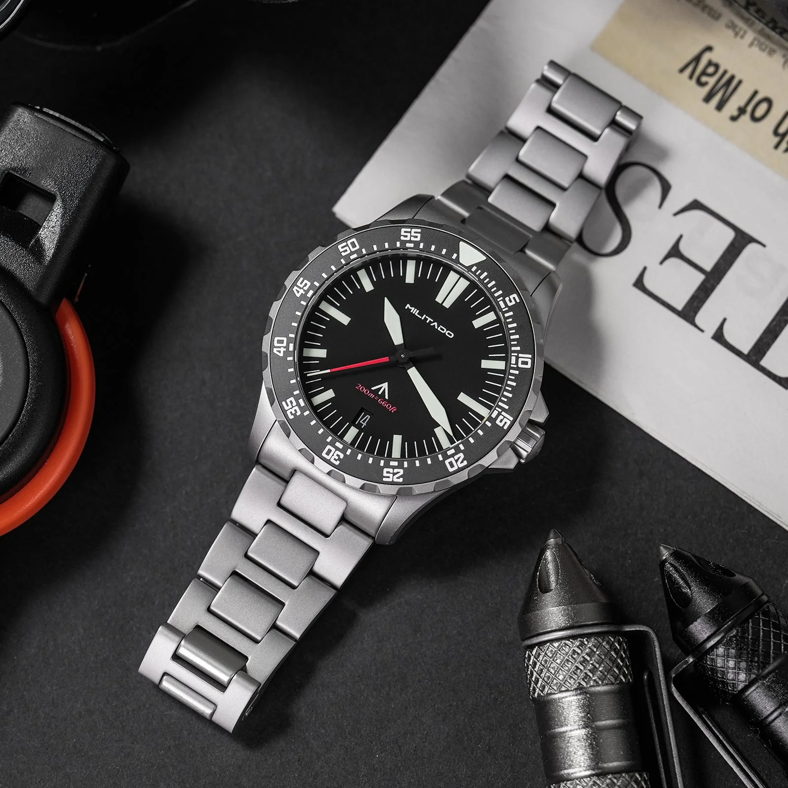 Militado 39mm Dive Watch Sapphire Crystal Military Watch ML16 - Image 37