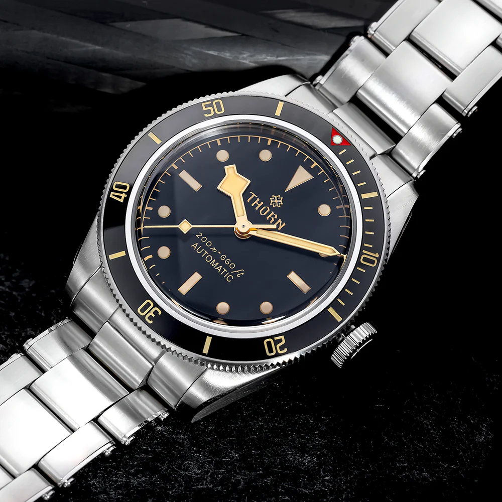 THORN SHY027 39mm BB58 Vintage Diver Automatic Watch - Image 4