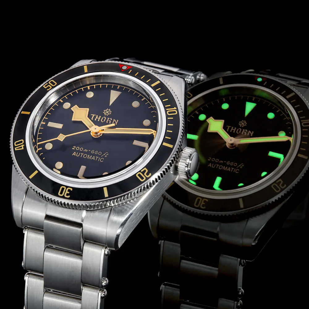 THORN SHY027 39mm BB58 Vintage Diver Automatic Watch - Image 8