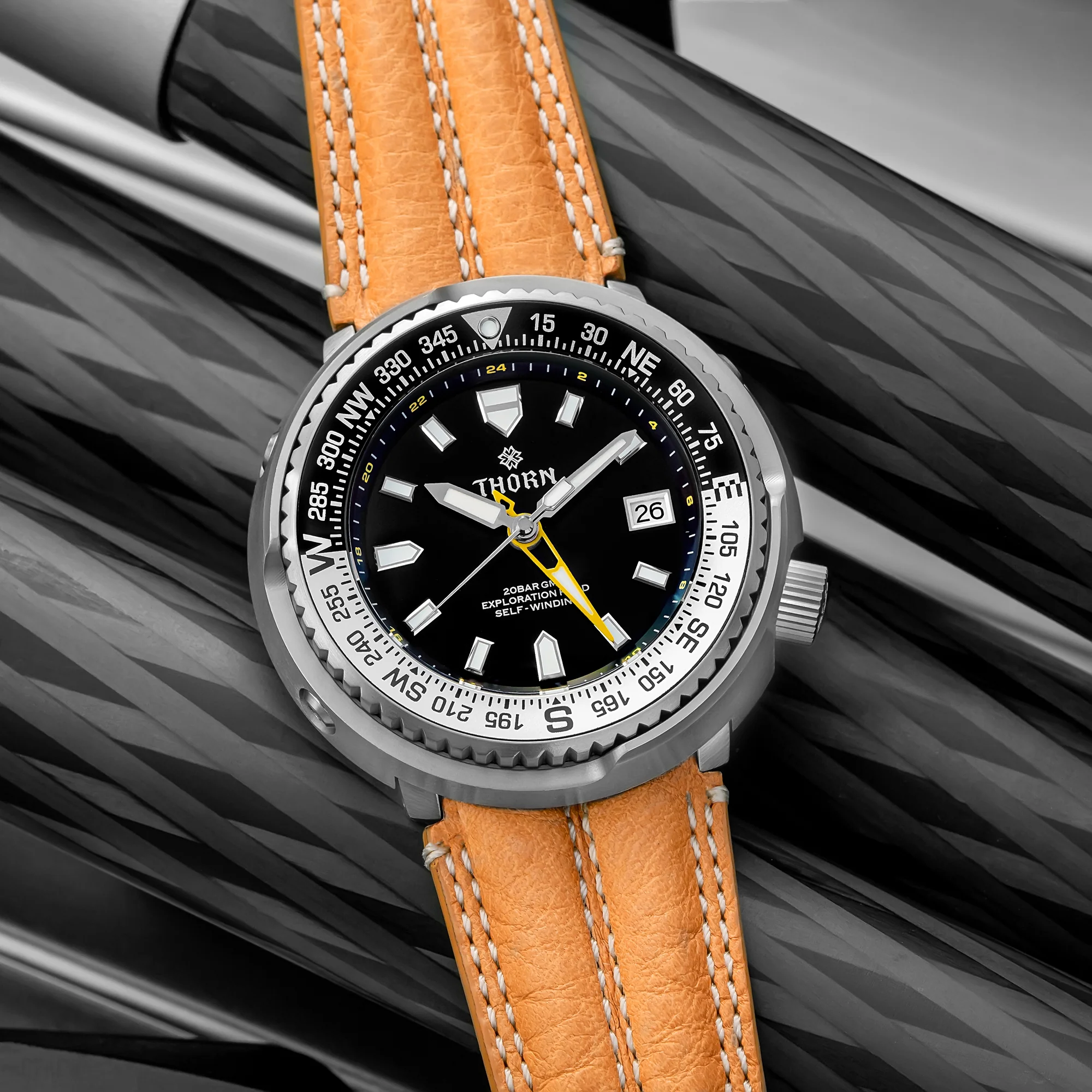 Thorn Titanium NH34 GMT Diver Watch T012 - Image 8