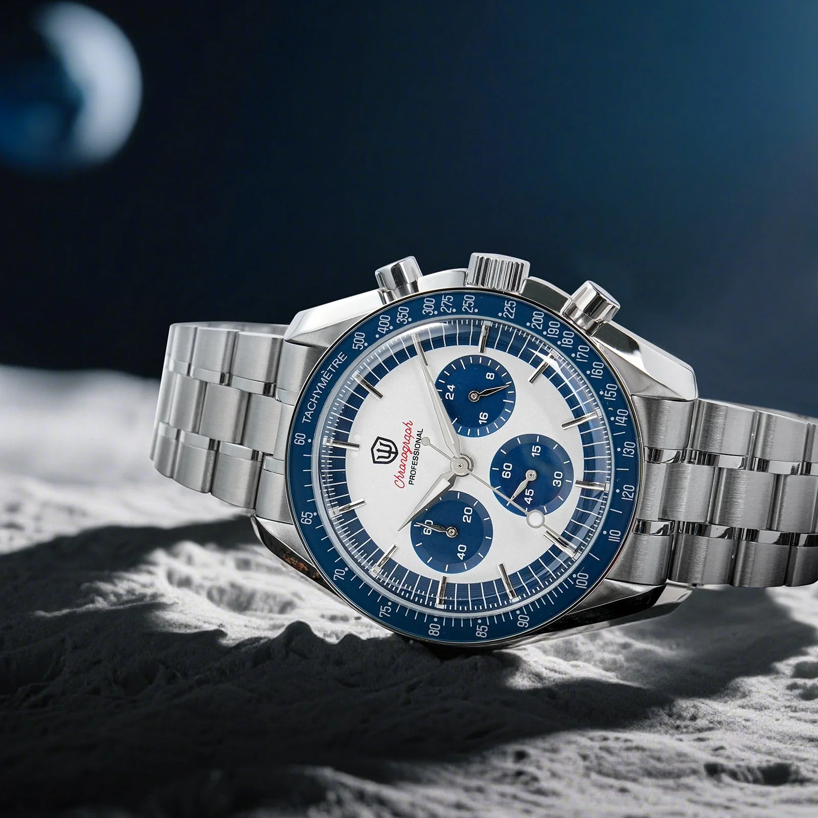 Watchdives 39mm VK63 Chronograph Watch WD1863 - Panda Collection - Image 29