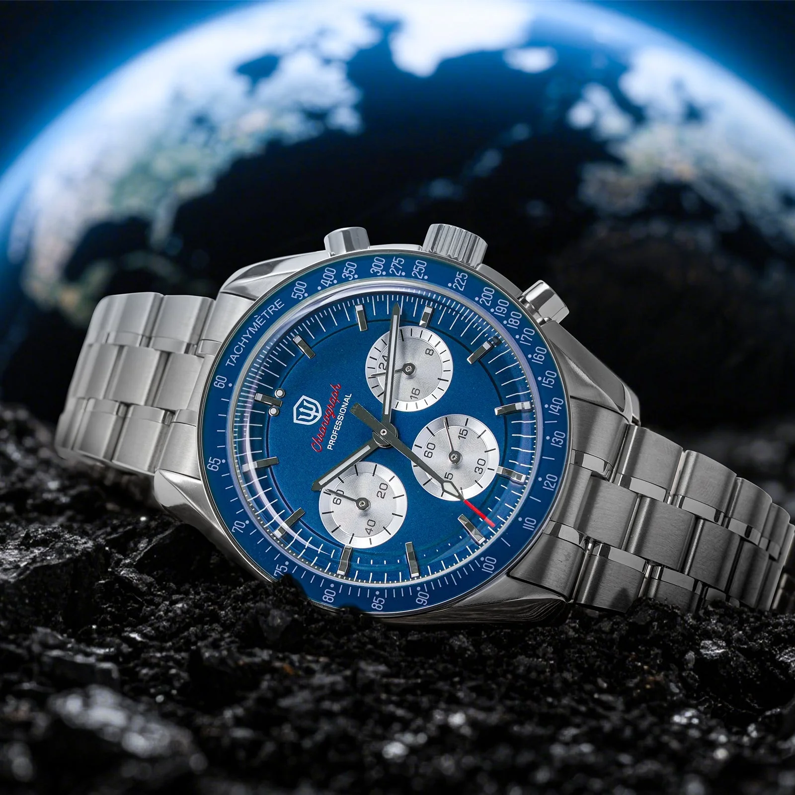 Watchdives 39mm VK63 Chronograph Watch WD1863 - Panda Collection - Image 34