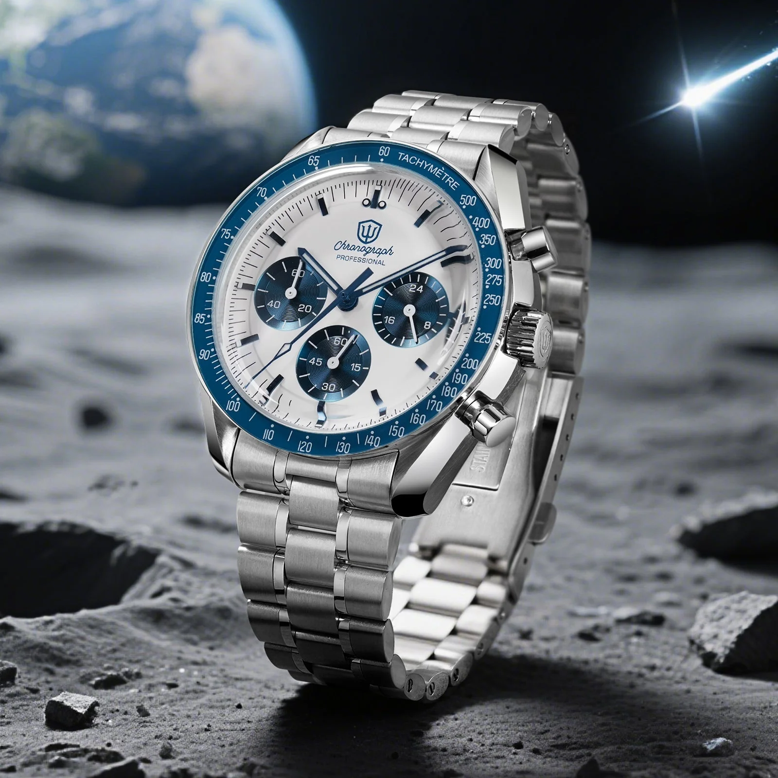 Watchdives 39mm VK63 Chronograph Watch WD1863 - Image 34